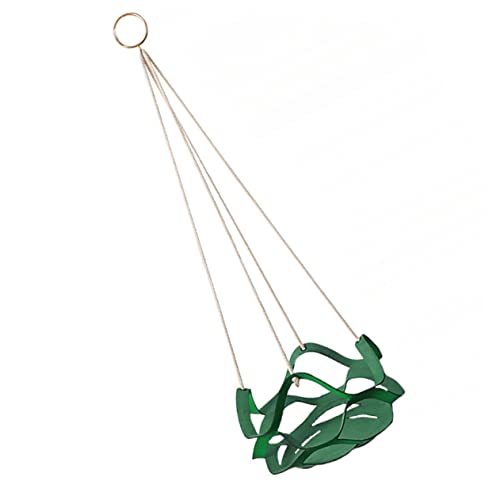 TOYANDONA Blumentopf-hängekorb Aus Leder Hängend Topf Für Pflanzen Im Innenbereich Pflanzkörbe Im Freien Böhmisches Hängekorb Im Freien Drinnen Aufhänger Anlage Hanging Pflanzer Green von TOYANDONA