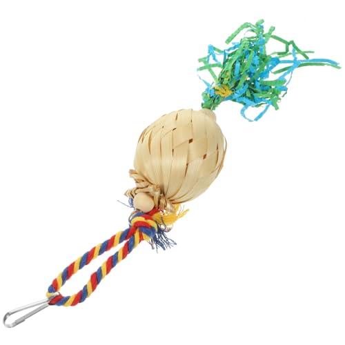 TOYANDONA Buntes Hängespielzeug für Vögel und Papageien Robustes Kauspielzeug aus Schadstofffreiem Material Geeignet für Wellensittiche Nymphensittiche Papageien Schützt vor Käfigbeißen TOYANDONA Buntes Hängespielzeug für Vögel und Papageien Robustes Kauspielzeug aus Schadstofffreiem Material Geeignet für Wellensittiche Nymphensittiche Papageien Schützt vor Käfigbeißen von TOYANDONA