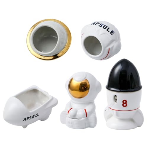TOYANDONA Cartoon Hamster Futterset mit Premium Keramik Futternapf Astronaut Trinkflasche Raketenbadewanne und Versteck Teiliges Weltraum Hamster Nest für Sichere Langlebige Haustierpflege TOYANDONA Cartoon Hamster Futterset mit Premium Keramik Futternapf Astronaut Trinkflasche Raketenbadewanne und Versteck Teiliges Weltraum Hamster Nest für Sichere Langlebige Haustierpflege von TOYANDONA