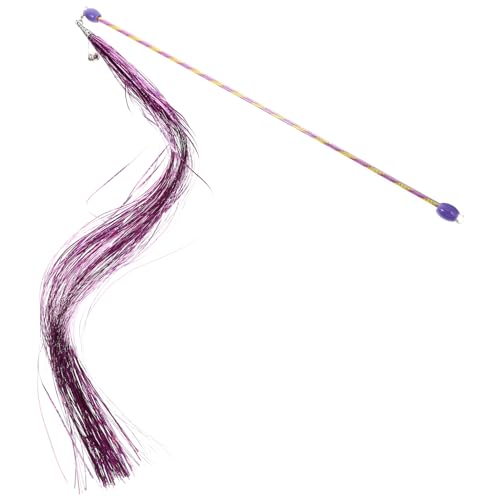 TOYANDONA Cat Teasing Wand Interaktives Katzenspielzeug mit Federn und Glöckchen Fördert Bewegung und Spielspaß für Katzen für Indoor Nutzung von TOYANDONA