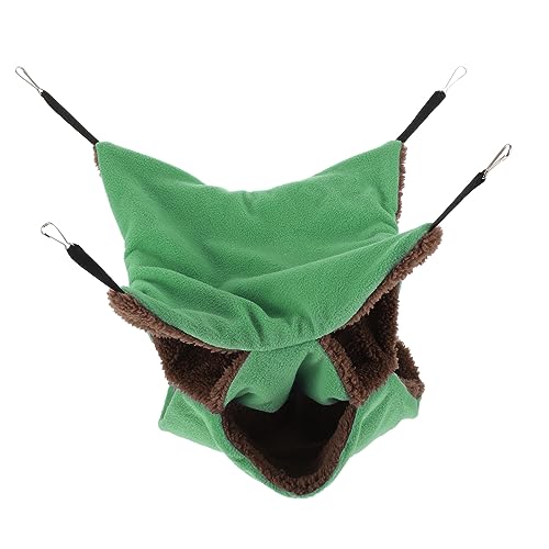 TOYANDONA DREI Schichten Hängematte für Hamster Atmungsaktives Kuschelbett mit Haken Langlebiges Sicheres Haustier Nest Hängen als Ruhe und Schlafplatz im Käfig von TOYANDONA