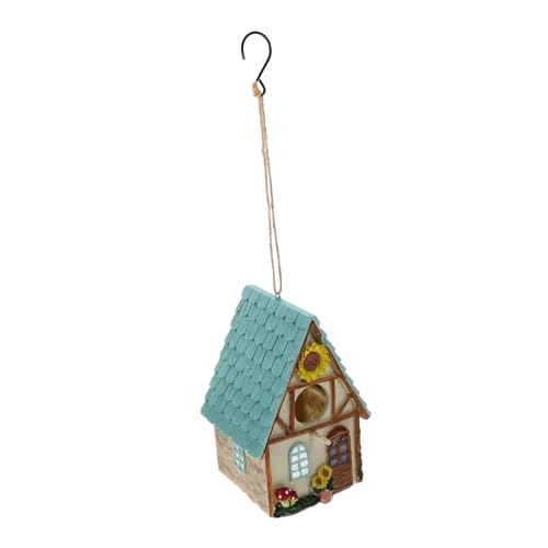 TOYANDONA Dekoratives Resin Garten Vogelhaus Kleines Hängendes Vogelnisthaus mit Atmungsaktivem Schlafnest Wetterfestes Vogelhäuschen für Kanarienvogel und Kleine Gartenvögel Garten TOYANDONA Dekoratives Resin Garten Vogelhaus Kleines Hängendes Vogelnisthaus mit Atmungsaktivem Schlafnest Wetterfestes Vogelhäuschen für Kanarienvogel und Kleine Gartenvögel Garten von TOYANDONA
