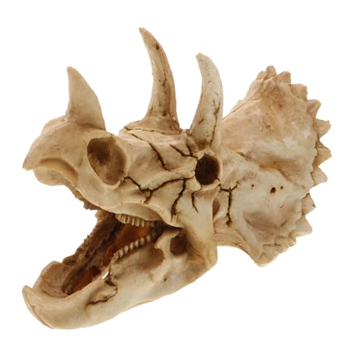 TOYANDONA Dinosaurier Schädel Versteck Höhle aus Hochwertigem Harz für Reptilien Terrarium Dekoration Skelett für Geckos und Schildkröten Aquarium Zubehör TOYANDONA Dinosaurier Schädel Versteck Höhle aus Hochwertigem Harz für Reptilien Terrarium Dekoration Skelett für Geckos und Schildkröten Aquarium Zubehör von TOYANDONA