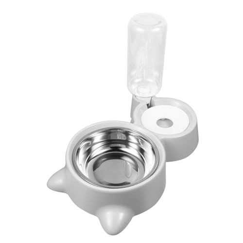 TOYANDONA Doppelschüsselförderer pet Water Bowl pet Bowl Pet Drinking Bowl Wasserspender für Haustiere Futterspender Hund wasserflasche Futternapf für Haustiere Wasserversorger Plastik Grey TOYANDONA Doppelschüsselförderer pet Water Bowl pet Bowl Pet Drinking Bowl Wasserspender für Haustiere Futterspender Hund wasserflasche Futternapf für Haustiere Wasserversorger Plastik Grey von TOYANDONA