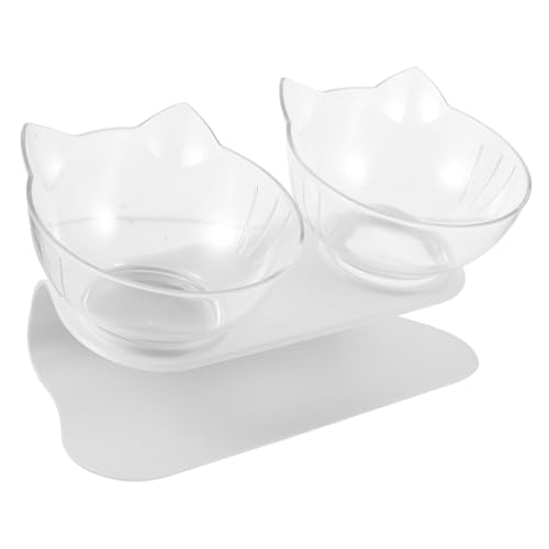 TOYANDONA Doppelter Haustier Futter und Trinknapf mit rutschfeste und Stabile Konstruktion für Katzen Praktische Fütterungsschale mit Entzückendem Katzenohr Design TOYANDONA Doppelter Haustier Futter und Trinknapf mit rutschfeste und Stabile Konstruktion für Katzen Praktische Fütterungsschale mit Entzückendem Katzenohr Design von TOYANDONA