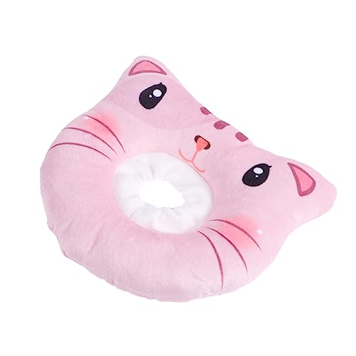 TOYANDONA Elizabeth-Kragen Einstellbar Nach Post Katzenhalsband Klein -erholungskegel Welpe Cat Neck Cone Für Die Wundheilung Bei Haustieren Rosa Plüsch von TOYANDONA