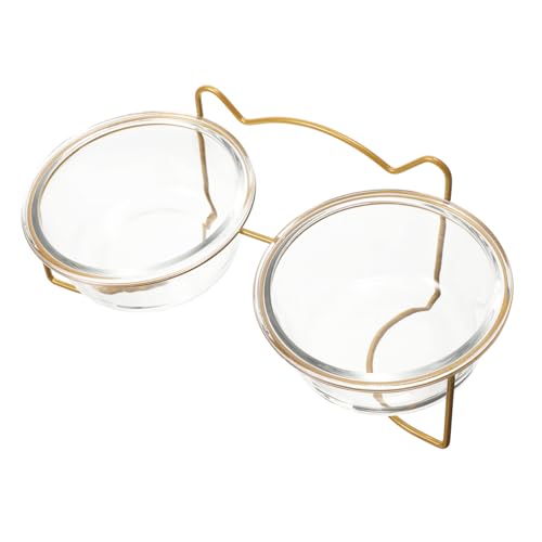 TOYANDONA Erhöhte mit Metallständer für Katzen und Kleine Hunde Stabiler Stand Rückenfreundlich durch Erhöhten Napf Leicht zu Reinigen Weiß Lackiertes Design TOYANDONA Erhöhte mit Metallständer für Katzen und Kleine Hunde Stabiler Stand Rückenfreundlich durch Erhöhten Napf Leicht zu Reinigen Weiß Lackiertes Design von TOYANDONA