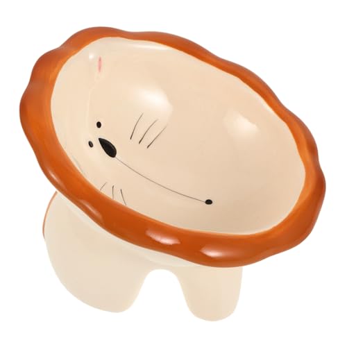 TOYANDONA Erhöhter Katzenfutternapf Aus Keramik Niedliche Schale Für Haustiere Ergonomisches Design Zur Unterstützung Verdauung Perfektes Für Katzenliebhaber von TOYANDONA