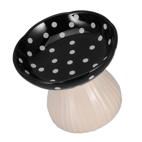 TOYANDONA Erhöhtes Katzennapf Aus Langlebiger Keramik Stilvolles Design Pilzform Hygienisch Und Ergonomisch Für Katzen Und Kleine TOYANDONA Erhöhtes Katzennapf Aus Langlebiger Keramik Stilvolles Design Pilzform Hygienisch Und Ergonomisch Für Katzen Und Kleine von TOYANDONA