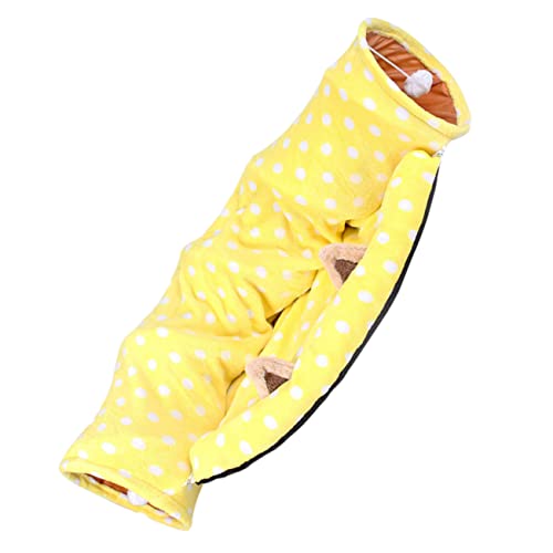 TOYANDONA Faltbarer Tunnel mit Bettfunktion Spieltunnel für Kleine Haustiere für Katzen Meerschweinchen und Komfortabel Langlebig Unterwegs von TOYANDONA