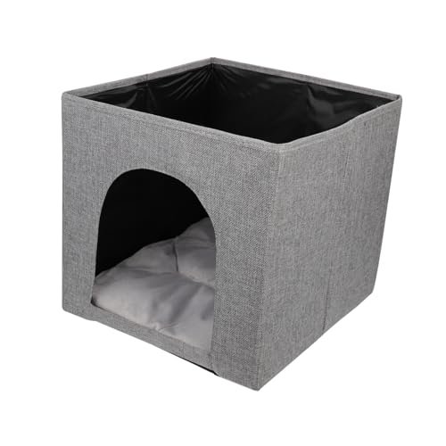 TOYANDONA Faltbares Katzenbett aus Atmungsaktivem Material Ruheplatz für Katzen und Kleine und Pflegeleicht für Ganzjährigen Einsatz Kompakte Aufbewahrung von TOYANDONA