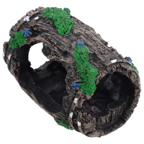 TOYANDONA Fisch Tank Dekoration Resin Fassform Aquarium Versteck für Reptilien und Garnelen Sicherer Rückzugsort für Aquarien Einfache Pflege und Einzigartiges Design von TOYANDONA