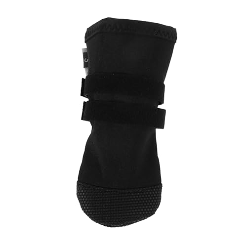 TOYANDONA Fußabdeckung Für Haustiere Fußschützer Für Hunde Stiefeletten Für Hundepfoten Im Winter Hundestiefel Für Den Winterschnee Stiefeletten Für Große Hunde Polyester Black von TOYANDONA