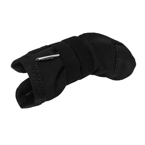 TOYANDONA Fußabdeckung Für Haustiere Regenstiefel Für Kleine Hunde Lange Hundestiefel Stiefeletten Für Hundepfoten Im Winter Hundeschuhe Für Große Hunde Hundepfotenschutz Black Polyester von TOYANDONA