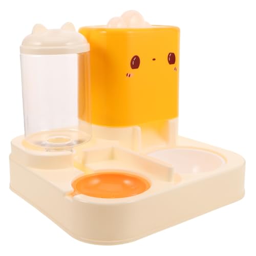 TOYANDONA Futter- Und Wassernapf, Automatischer Wasserspender, Doppelnäpfe, Wasserspender Für Haustiere, Hundenapf, Hundenapf, Tierfutter, Wassernapf, Katzenfutterbehälter Für Zuhause von TOYANDONA