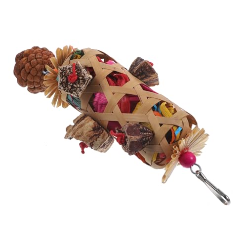 TOYANDONA Futterkorbspielzeug Papageienseil Vogelkäfig Vogelspielzeug Vogel Papageien zerkleinern Hängespielzeug für Vogelfutter Papagei Kauspielzeug Vögel hölzern TOYANDONA Futterkorbspielzeug Papageienseil Vogelkäfig Vogelspielzeug Vogel Papageien zerkleinern Hängespielzeug für Vogelfutter Papagei Kauspielzeug Vögel hölzern von TOYANDONA