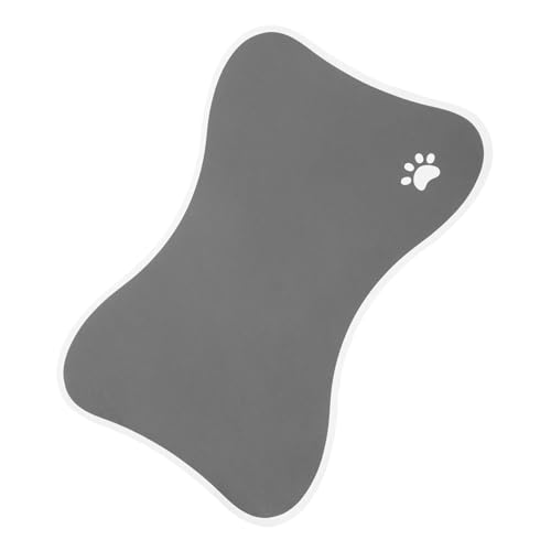TOYANDONA Futtermatte für Haustiere rutschfeste und Wiederverwendbare Napfunterlage Knochenform Saugfähig Reinigen für Katzen Fütterungs und Schlafunterlage TOYANDONA Futtermatte für Haustiere rutschfeste und Wiederverwendbare Napfunterlage Knochenform Saugfähig Reinigen für Katzen Fütterungs und Schlafunterlage von TOYANDONA