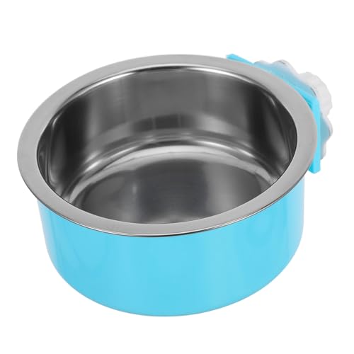 TOYANDONA Futternapf Für Papageien Kleiner Vogelhäuschen Futterspender Essen Vogel Wasserschale Halter Sittich Futternapf Futternäpfe Für Vogelkäfige Schüssel Groß Sky-Blue Rostfreier Stahl von TOYANDONA