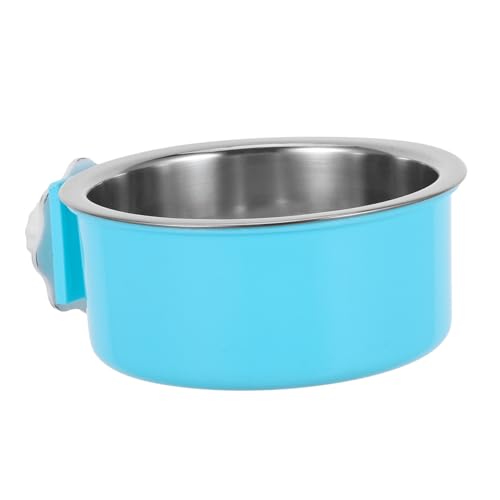 TOYANDONA Futternapf Für Papageien Schüssel Klein Futterspender Fütterung Essen Groß Füttern Drinnen Futternäpfe Für Vogelkäfige Vogel Wasserschale Sky-Blue Rostfreier Stahl von TOYANDONA