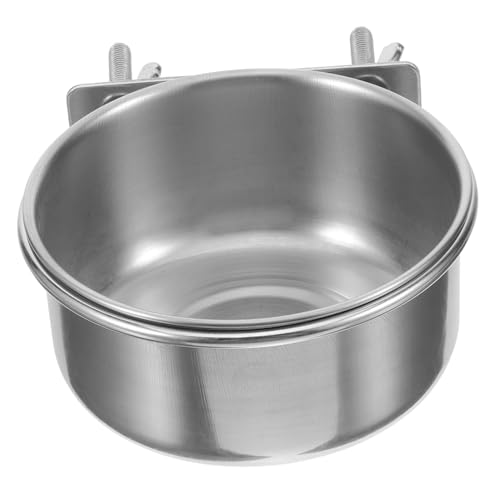 TOYANDONA Edelstahl Vogel-Futter Und Wassernapf Für Käfige Robuste Und Einfache Fütterungslösung Für Papageien Sittiche Und Andere Vögel Für Innenräume von TOYANDONA