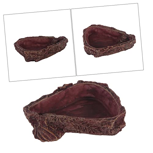 TOYANDONA Futternapf für Reptilien Tarantel Vivarium Chamäleon Futterspender Fütterung Snack schüssel Reptile Water Basin Fashionable Reptile Bowl Essen Wasserschale Schale aus Harz TOYANDONA Futternapf für Reptilien Tarantel Vivarium Chamäleon Futterspender Fütterung Snack schüssel Reptile Water Basin Fashionable Reptile Bowl Essen Wasserschale Schale aus Harz von TOYANDONA