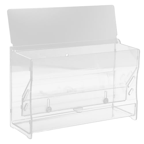 TOYANDONA Futterspender Für Papageien Vogelhäuschen Groß Essen Futterautomat Für Hühner Futtertrog Für Hühner Fütterung Huhn Automatisch Praktischer Hühnerfutterautomat Transparent Acryl TOYANDONA Futterspender Für Papageien Vogelhäuschen Groß Essen Futterautomat Für Hühner Futtertrog Für Hühner Fütterung Huhn Automatisch Praktischer Hühnerfutterautomat Transparent Acryl von TOYANDONA