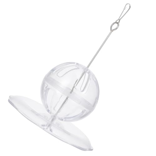 TOYANDONA Futterstelle für Papageien Vogelfütterer Vogel Ball Pole Erdnuss Papageien vogelspielzeug vogelkäfig Bird cage Futterspender Vogelhäuschen zum Aufhängen Plastik von TOYANDONA