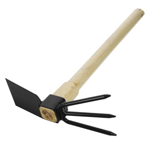 TOYANDONA Gartenhacke Mit Holzgriff Kleine Unkrauthacke Metall Leichtes Gartenwerkzeug Für Pflanzen Und Erdlockerung Für Bonsai Und Gartenpflege Langlebig Und Ergonomisch von TOYANDONA
