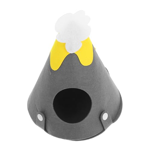 TOYANDONA Gemütliches Versteck Für Kleintiere Warmes Meerschweinchenheim Vulkanform Waschbar Und Strapazierfähig Für Hamster Und Großzügiger Für Erkundung von TOYANDONA