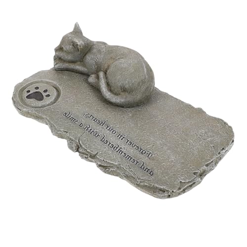 TOYANDONA Grabstein Für Haustiere Katzenstatue Grabsteine ​​Für Katzen Gedenkstein Für Katzen Katzen Gedenkstein Katzen Gedenkstatue Katzen Grabstein Gedenkstatue Für Haustiere von TOYANDONA
