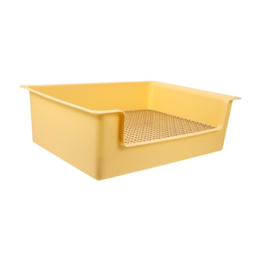 TOYANDONA Große Kaninchentoilette mit Auslaufsicherem Design und Netzboden Langlebig und Wiederverwendbar Vielseitig für Kaninchen Meerschweinchen Hamster und Kleine Haustiere Geeignet von TOYANDONA