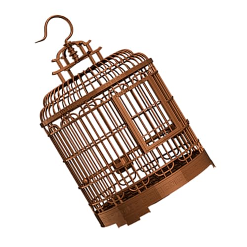 TOYANDONA Großer Retro Vogelkäfig Robustem Kunststoff Tragbarer Runder Transportkäfig für Kleine Vögel Wie Zebrafinken Wellensittiche und Papageien für Reisen und Outdoor Aktivitäten von TOYANDONA