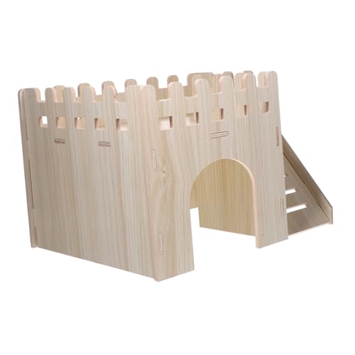 TOYANDONA Guinea Pig Holzhaus mit Treppe Stabiles Kleintier Versteck aus Holz Mehrkammeriges Nagerhaus für Hamster Igel Kaninchen und Meerschweinchen Gemütliches Schlafhaus für Kleine TOYANDONA Guinea Pig Holzhaus mit Treppe Stabiles Kleintier Versteck aus Holz Mehrkammeriges Nagerhaus für Hamster Igel Kaninchen und Meerschweinchen Gemütliches Schlafhaus für Kleine von TOYANDONA