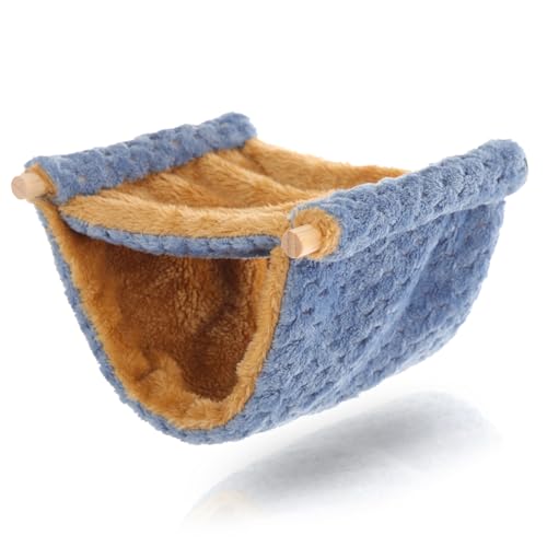 TOYANDONA Hängematte für Hamster und Kleine Haustiere Atmungsaktive Chinchilla Hängematte Schlafnest Sicheres und Komfortables und Ruheplatz für Ratten von TOYANDONA