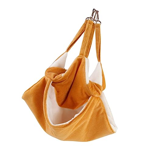 TOYANDONA Hängematte für Hamster und Kleine Haustiere Warmes Bett aus Weichem Hängendes Design für Käfige zu Reinigen und Atmungsaktiv Orange TOYANDONA Hängematte für Hamster und Kleine Haustiere Warmes Bett aus Weichem Hängendes Design für Käfige zu Reinigen und Atmungsaktiv Orange von TOYANDONA