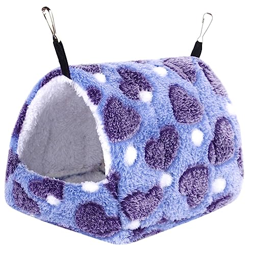 TOYANDONA Hängematte für Kleine Haustiere Winter Pet House mit Warmem Bett für Hamster Baumwoll Hängematte Einfach zu Reinigen Geeignet für Zwerghamster Meerschweinchen und von TOYANDONA