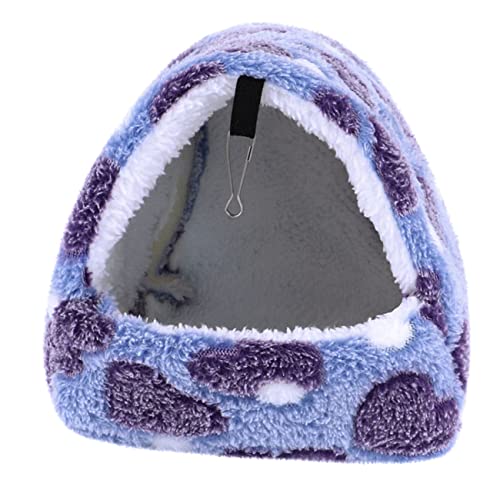 TOYANDONA Hängende Hamsterbett Hängematte Für Zwerghamster Warmes Nest Mit Kleiderbügel Für Kleine Haustiere Zu Befestigen Und Gemütlich von TOYANDONA