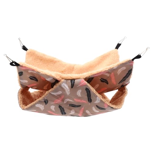 TOYANDONA Hängende Hamsterhängematte Für Meerschweinchen Und Chinchillas Warmes Plüschbett Dekorative Kuschelhöhle Für Kleine Haustiere von TOYANDONA