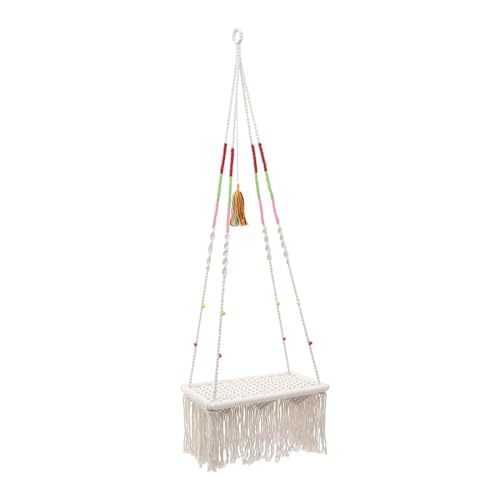 TOYANDONA Hängende Katzenhängematte im Boho Stil Katzenbett für Kleine Haustiere Dekorative Hängematte für Kätzchen Bequeme Schlafgelegenheit für Katzen und Nager Aufzuhängen mit Haken TOYANDONA Hängende Katzenhängematte im Boho Stil Katzenbett für Kleine Haustiere Dekorative Hängematte für Kätzchen Bequeme Schlafgelegenheit für Katzen und Nager Aufzuhängen mit Haken von TOYANDONA