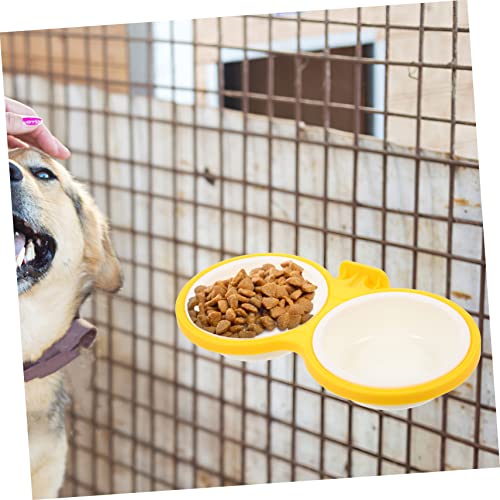 TOYANDONA Hängender Hunde und Katzennapf aus Robustem Abnehmbar Verstärkt für Hundeboxen und Käfige Auslaufsicherer Futter und Wassernapf für Katzen Hunde Kaninchen Praktische Futterstation von TOYANDONA