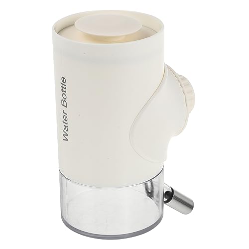 TOYANDONA Hängender Wasserspender für Haustiere Ivorweiß Automatischer Trinkautomat mit Nippel Lösung für Sauberes Wasser für Kleine Wie Hamster und Meerschweinchen von TOYANDONA