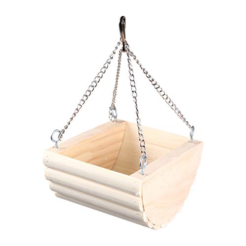 TOYANDONA Hängendes Ketten Schaukel Nest aus Holz für Hamster und Papageien Sicheres Schlaf und Ruheplätzchen für Kleine Haustiere für Fenster Zäune und Treppen TOYANDONA Hängendes Ketten Schaukel Nest aus Holz für Hamster und Papageien Sicheres Schlaf und Ruheplätzchen für Kleine Haustiere für Fenster Zäune und Treppen von TOYANDONA