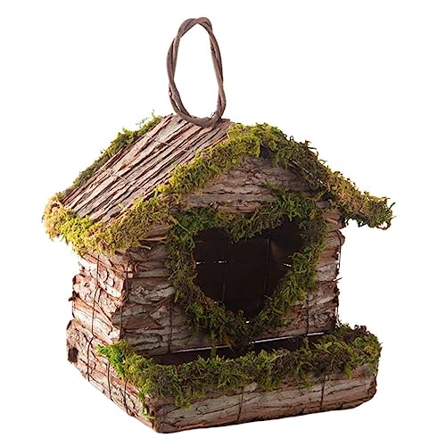TOYANDONA Hängendes Vogelhaus aus Holz Kreatives Nistkästchen für Dekorativer Vogelschutz für Außenbereich zur Verschönerung von Garten von TOYANDONA