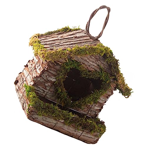 TOYANDONA Hängendes Vogelhaus aus Holz Kreatives Vogelschutz Nest für Kleine Dekoratives Kunsthandwerk für Garten und Wetterfestes Design Aufzuhängen TOYANDONA Hängendes Vogelhaus aus Holz Kreatives Vogelschutz Nest für Kleine Dekoratives Kunsthandwerk für Garten und Wetterfestes Design Aufzuhängen von TOYANDONA