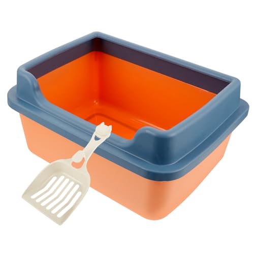 TOYANDONA Halbgeschlossene Katzenstreu Box aus Langlebigem PP Hohe Umrandung gegen Streu Austritt Schaufel zur Einfachen Kleine Katzentoilette für Kätzchen Hygienisch und Geruchshemmend TOYANDONA Halbgeschlossene Katzenstreu Box aus Langlebigem PP Hohe Umrandung gegen Streu Austritt Schaufel zur Einfachen Kleine Katzentoilette für Kätzchen Hygienisch und Geruchshemmend von TOYANDONA