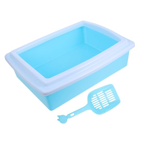 TOYANDONA Halbgeschlossene Katzentoilette Für Kätzchen Und Katzen Offenes Design Zur Vermeidung Von Streu Verspielen Katzenfreundlich Und Zugänglich TOYANDONA Halbgeschlossene Katzentoilette Für Kätzchen Und Katzen Offenes Design Zur Vermeidung Von Streu Verspielen Katzenfreundlich Und Zugänglich von TOYANDONA