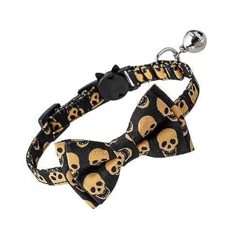 TOYANDONA Halloween Haustier Verstellbar mit und Hundehalsband mit Schleife und Glöckchen Komfortabel für Party und Fotogelegenheiten Geeignet für Kleine bis Mittelgroße Tiere TOYANDONA Halloween Haustier Verstellbar mit und Hundehalsband mit Schleife und Glöckchen Komfortabel für Party und Fotogelegenheiten Geeignet für Kleine bis Mittelgroße Tiere von TOYANDONA