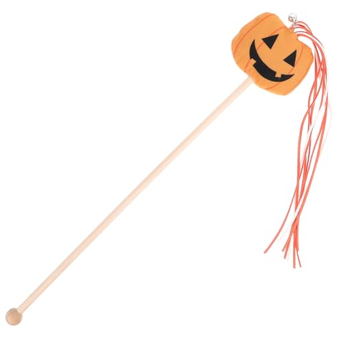 TOYANDONA Halloween Katzen Spielangel Teaserstab mit Kürbis Interaktives und Bissfestes Katzenspielzeug für Spielspaß und Bindung Geeignet für Katzen Aller TOYANDONA Halloween Katzen Spielangel Teaserstab mit Kürbis Interaktives und Bissfestes Katzenspielzeug für Spielspaß und Bindung Geeignet für Katzen Aller von TOYANDONA