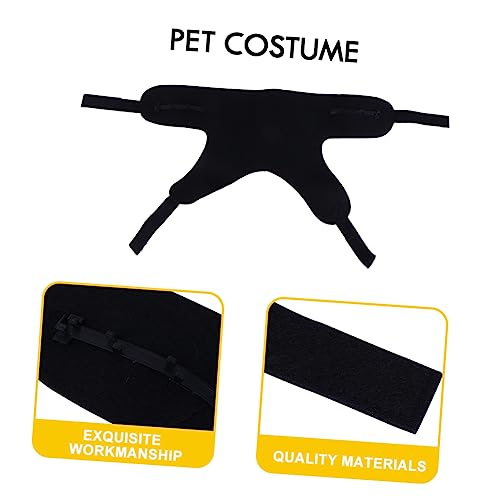 TOYANDONA Halloween Pet Harness aus Weichem Atmungsaktivem Plüsch Kreatives Kostüm für Kleine Hunde und Katzen Bequemes Weste Design Geeignet für Halloween Weihnachts und Partydekoration von TOYANDONA