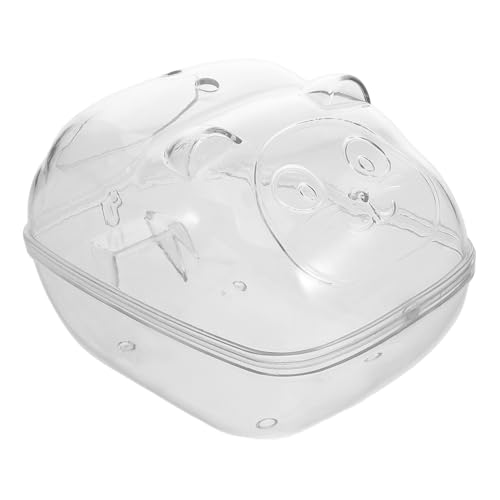 TOYANDONA Hamster Badewanne Hamsterbad Hamstersandbadbadewanne Futternapf Für Hamster Sandbadbehälter Aus Kunststoff Badewanne Kleiner Tiertoiletten Badezubehör Für Tiere Pp Transparent von TOYANDONA